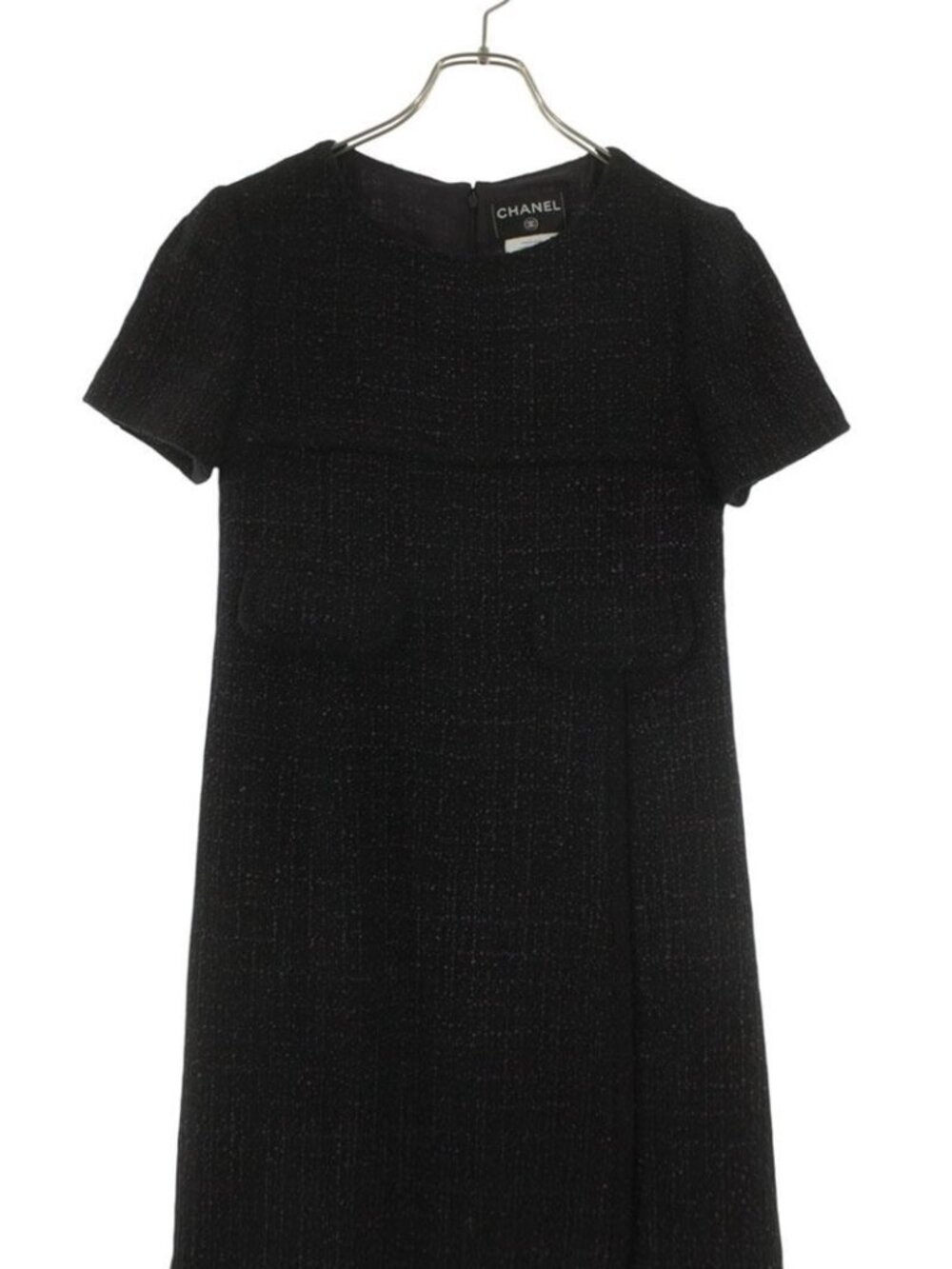 Chanel Tweed Wrap Dress 36